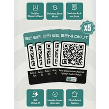 Gözcü Mobil 5'li Qr Numarasız Numaratör Yeni Nesil Araç Motosiklet Numara Gizler Oto Park Kartı Dijital Kimlik