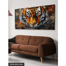 Evine Moda Yağlı Boya Görünümlü Kaplan Tek Parça Kanvas - Canvas Tablo