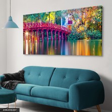 Evine Moda Pembe Köprü Tek Parça Kanvas Canvas Tablo Tablo