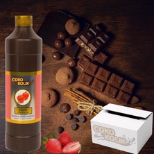 Çokokolik Waffle-Krep-Dondurma Sosu Çilekli 1 kg x 8'li