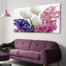 Evine Moda Renkli Çiçekler Tek Parça Kanvas Canvas Tablo