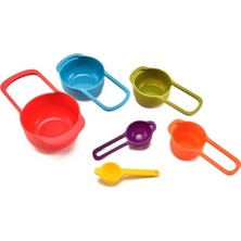 Go İthalat Pratik Ölçü Kaşığı Kabı 5&amp;apos;li Şeker Baharat Sıvı Ölçer Aparat