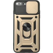 Starseven Iphone 7 Kılıf Pars Lens Yüzüklü Silikon - Gold