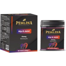 Perlina Hip & Joint Veteriner Plus Köpek Eklem Desteği, Çiğnenebilir Tablet, 80 Tablet, 120GR