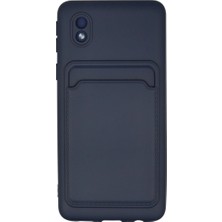 Starseven Galaxy A01 Core Kılıf Kelvin Kartvizitli Silikon - Lacivert