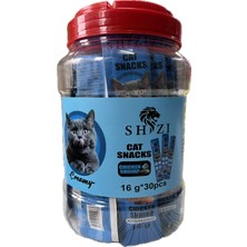 Shizi Tavuk & Karides 30 Lu Paket Kedi Ödül Pudingi