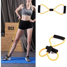 Go İthalat 8 Şeklinde Direnç Bandı Yoga Plates Ve Vücut Geliştirme Egzersiz Bandı (5381)