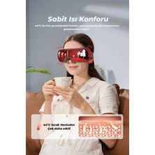 VeraGlobe Buğz Isıtmalı Titreşimli Masaj Gözlüğü – 44°c Sabit Isı Göz Yorgunluğu Akıllı Göz Masaj Aleti