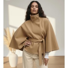 Satenia Store Panço Kaşe Kumaşı Düğmeli Yeni Modell Kemerli