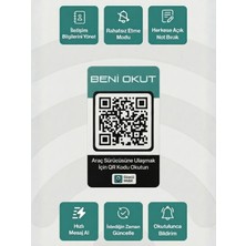 Gözcü Mobil 1'li Qr Numarasız Numaratör Yeni Nesil Araç Motosiklet Numara Gizler Oto Park Kartı Dijital Kimlik