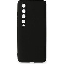TE Dükkan Buğz Xiaomi Mi 10 Kılıf First Silikon - Siyah