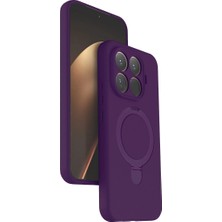 TE Dükkan Buğz Xiaomi Mi 15T Pro Regal Magsafe Standlı Kapak - Derin Mor