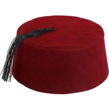 TE Dükkan Buğz Bordo Renk Osmanlı Fesi Garson Boy 8 No 12-13 Yaş