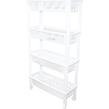 Timion 4 Katlı Düzenleyici  - Raf Ünitesi Tekerlekli 510X205X945MM (5148)