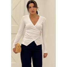 Pepicino Beyaz Tokalı Bluz 251040