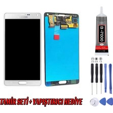 Genos Samsung N910 Note 4 LCD Ekran Beyaz Montaj Kiti Hediye