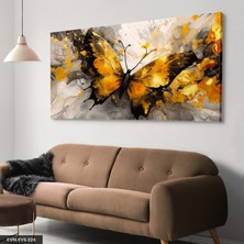Evine Moda Kelebek Sanatsal Tek Parça Kanvas - Canvas Tablo