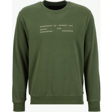 Altınyıldız Classics Bisiklet Yaka Haki Erkek Sweatshırt ACE052261045_HAK