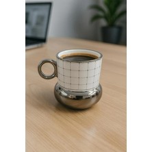 Yzhome 1 Adet Acar Lüks Porselen Yaldızlı Kupa Bardak 220ML