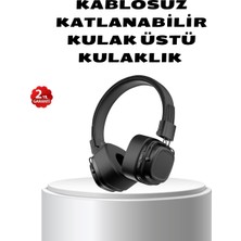 Dinç Store 44 Kablosuz Kulak Üstü Bluetooth Kulaklık Güçlü Bas ve Katlanabilir Tasarım DINÇSTORE-4522