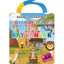 Elma Shop Benim Ilk Çıkartmalı Boyama Kitabım - Egzotik Hayvanlar