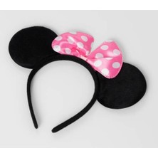 Just Cheap Store Pembe Fiyonklu Minnie Mouse Tacı Mini Kulak