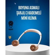 USB Şarjlı Boyun Fanı | Hafif, Katlanabilir, Taşınabilir, Düşük Gürültülü Fan