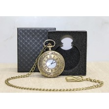 VeraGlobe Buğz Özel Kutulu Antik Köstekli Saat Model 4