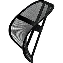 Ortopedik Terletmeyen File Bel Desteği Sırt Minderi Siyah