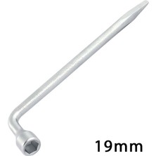 L Pipo Tip Tek Kol Çelik Bijon Anahtarı 19MM