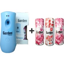 Garden Oda Kokusu Freshmatik, Otomatik Sprey Makine +Bubble Gum Parfüm Esansı Yedek Sprey 260 ml Air Freshener + Otomatik Sprey Yedeği Oda Spreyi Bubble Gum Parfüm Esansı 260 ml x 3 Adet