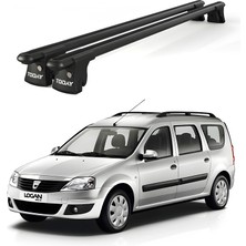 Today Auto Trio-I Dacia Logan (2007-2012) Uyumlu Siyah Kilitli Ara Atkı 120CM Port Bagaj Tavan Barı