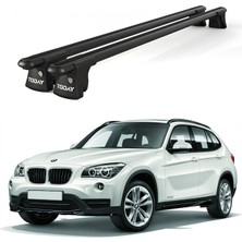 Today Auto Trio-Iı Bmw X1 (E84)(2010-2015) Uyumlu Siyah Kilitli Ara Atkı 120CM Port Bagaj Tavan Barı