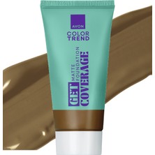 Avon Color Trend Mat Fondöten 525N Dark Cocoa