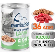 Mamazoone Kuzu Etli Yetişkin Kedi Maması 36 Adet