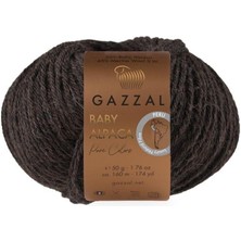 Gazzal Baby Alpaca Pure Color Doğal Saf Yün 50 gr 6460