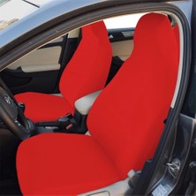 Otohousse Likralı Kumaş Servis Kılıfı Ön Arka Kırmızı