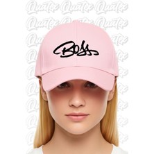 Quatex Original Nakışlı Şapka – Pembe %100 Pamuk Gabardin Unisex Model