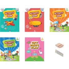 Yeti Kitap English Activity Books For Children 2-5 Ages -Ingilizce Etkinlik Kitabı 5li +Tablet Standı+Okuma Ayr