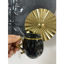 Elif Aksesuar Lvn Kabak Porselen Kapaklı Kupa