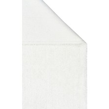 Akbel Halı Cotton Boon CBN Plain Beyaz - Yıkanabilir Kaymaz Naturel Pamuk Bebek Halısı