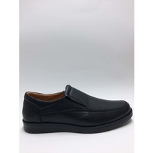 Retto Hakiki Deri Bağcıksız Ortopedik Kauçuk Tabanlı Battal Boy (45-46..)  Kışlık Erkek Ayakkabı C-8791365RTTBTL