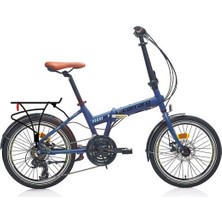 Carraro Flexi 121D 20 Jant Dağ Bisikleti | 35 cm Kadro | 21 Vites | Mekanik Disk Fren | Mat Navy Mavi Siyah Kahve | Blc Bisiklet