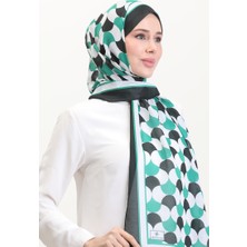 Desenli Soft Şal 70266-07 Siyah Yeşil