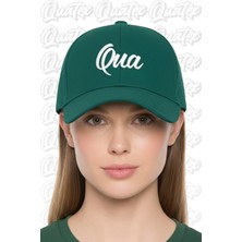 Quatex Qua Nakışlı Şapka – Yeşil %100 Pamuk Gabardin Unisex Model