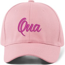 Quatex Qua Nakışlı Şapka – Pembe %100 Pamuk Gabardin Unisex Model