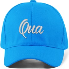 Quatex Qua Nakışlı Şapka – Mavi %100 Pamuk Gabardin Unisex Model