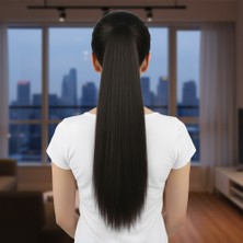 Pazarcan Tokalı Düz At Kuyruğu / Kahverengi