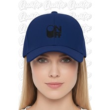 Quatex Onoff Nakışlı Şapka – Lacivert %100 Pamuk Gabardin Unisex Model