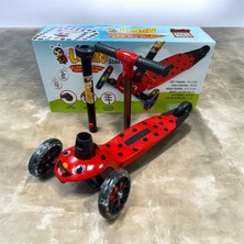 Pozart Figürlü Leddy Sizlerle LED Işıklı Tekerler 50KĞ Taşıma Kapasitesi 2-6 Yaş Kullanımına Uygun